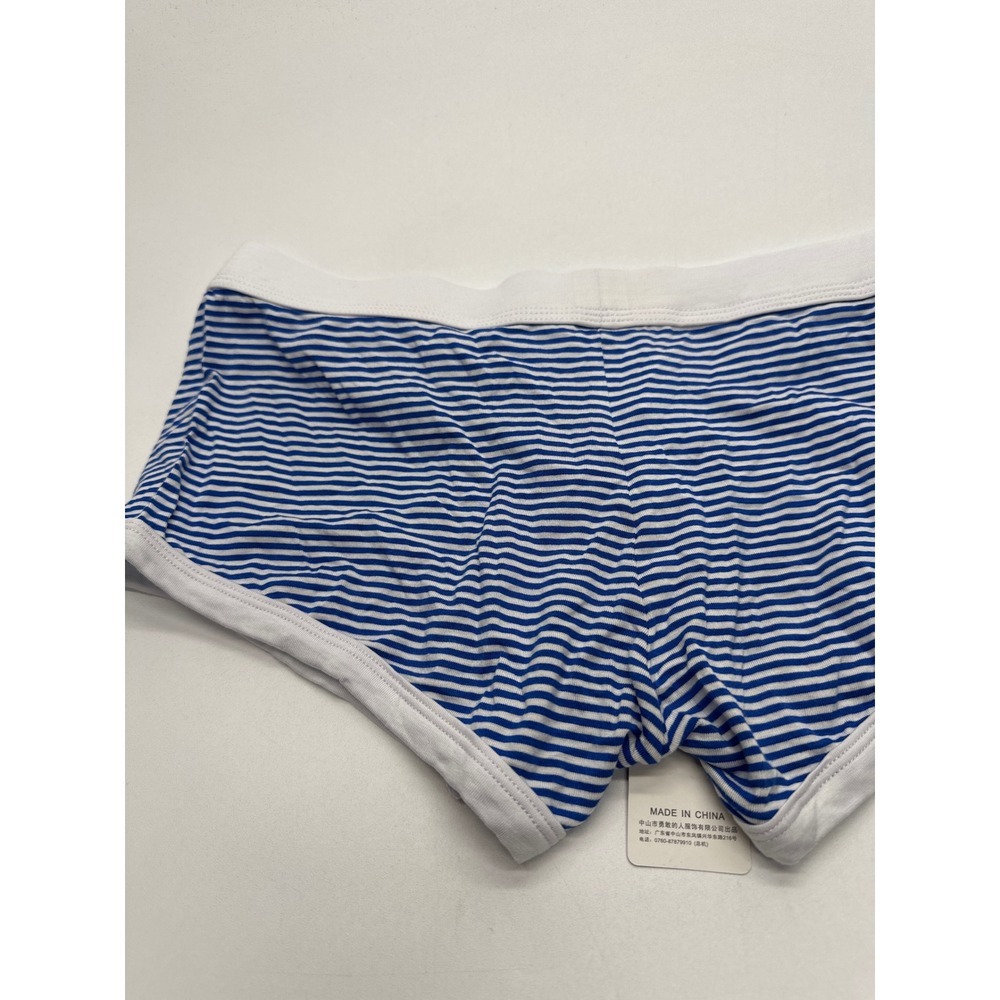 Brave Person‎ Mens Blue Striped Boxer Briefs Underwear | Comfortable  large nwt - Picture 7 of 7